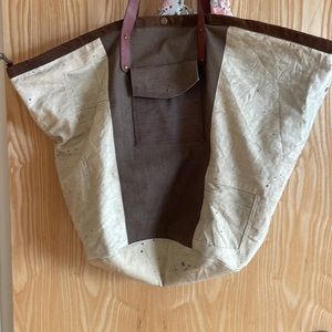 Free People Cotton Canvas Oversized Artist’s Bag